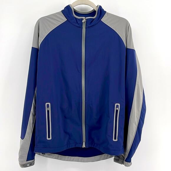 Peter Millar Zephyr light weight performance athletic golf full zip jacket sz S - Picture 1 of 7